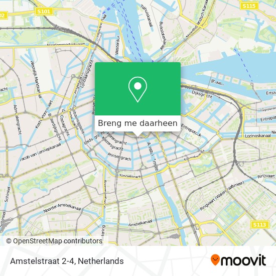 Amstelstraat 2-4 kaart