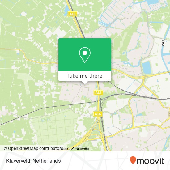 Klaverveld kaart