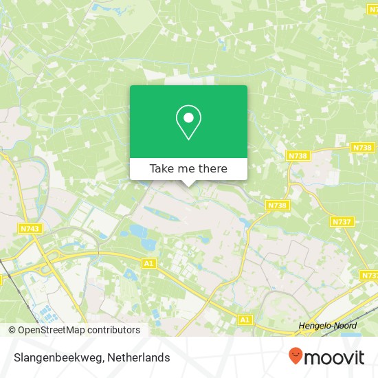 Slangenbeekweg kaart