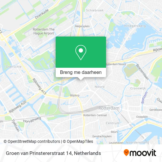 Groen van Prinstererstraat 14 kaart