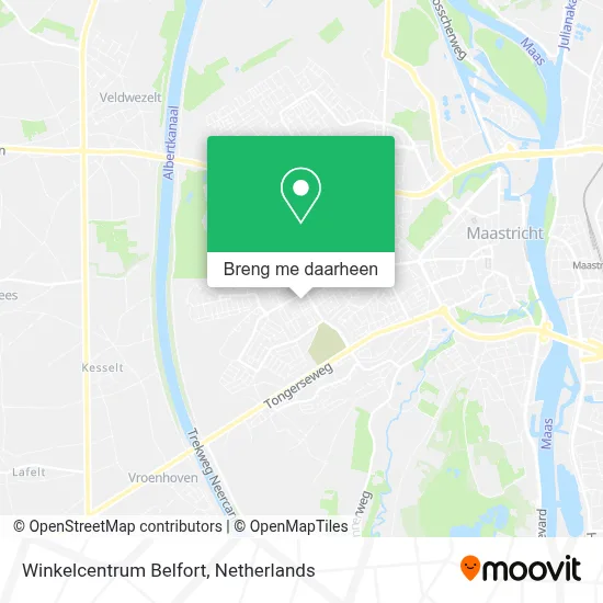 Winkelcentrum Belfort kaart