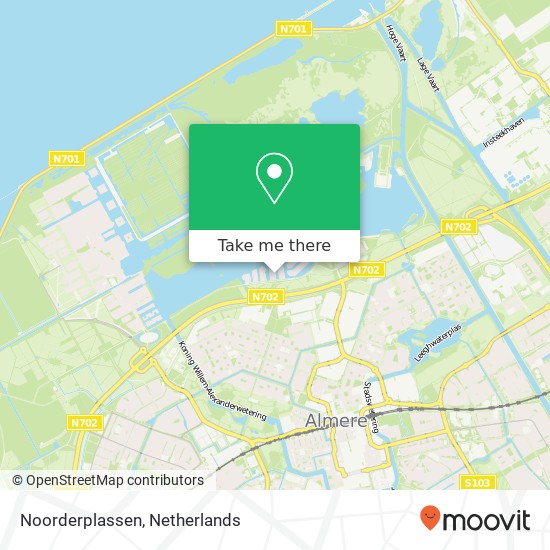 Noorderplassen kaart