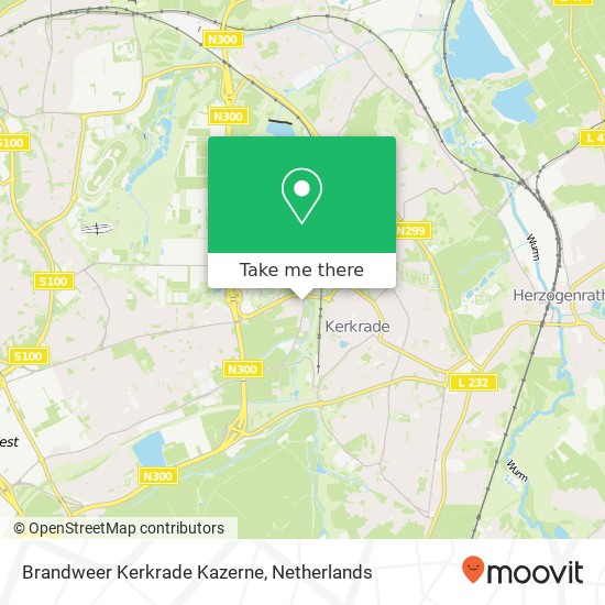 Brandweer Kerkrade Kazerne kaart