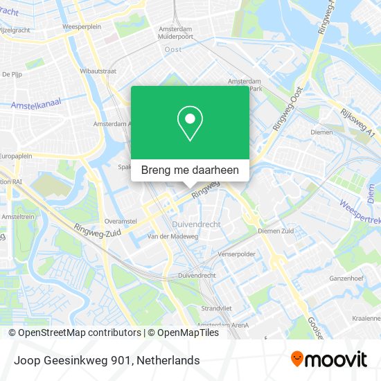Joop Geesinkweg 901 kaart