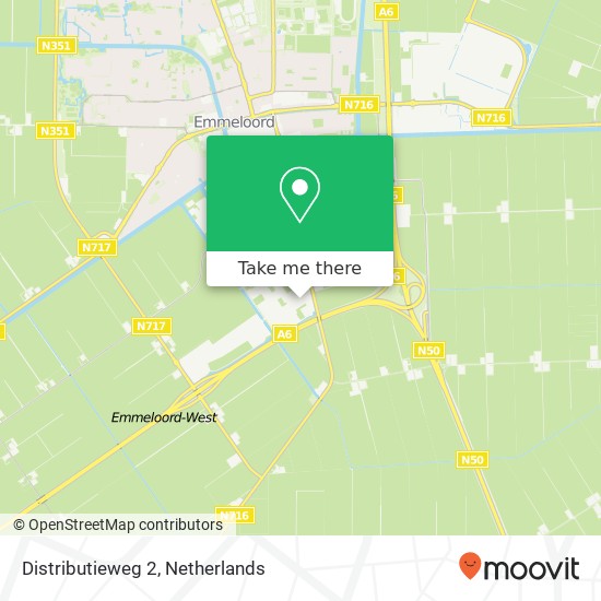 Distributieweg 2 kaart