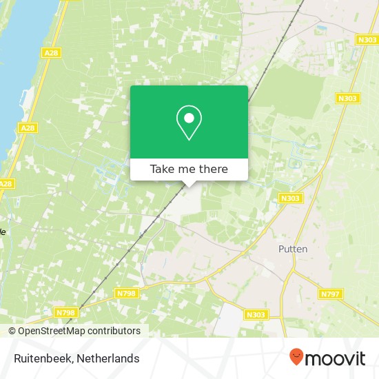 Ruitenbeek kaart