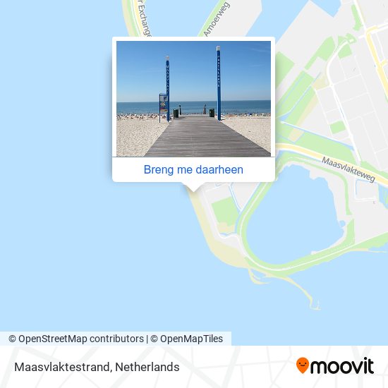 Maasvlaktestrand kaart