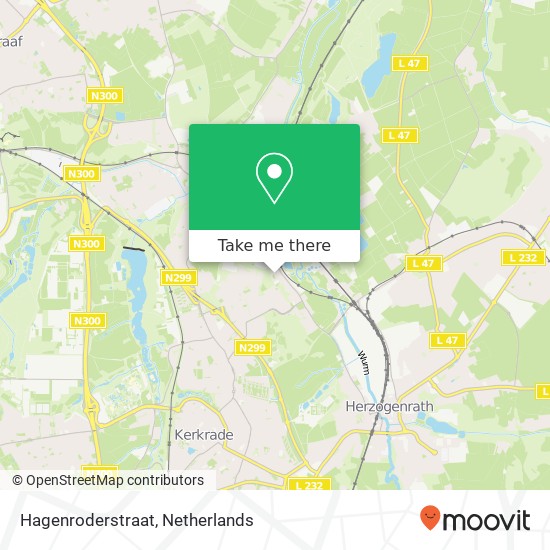 Hagenroderstraat kaart