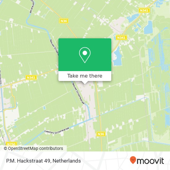 P.M. Hackstraat 49 kaart