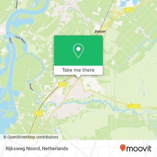 Rijksweg Noord kaart