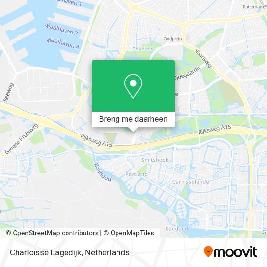 Charloisse Lagedijk kaart