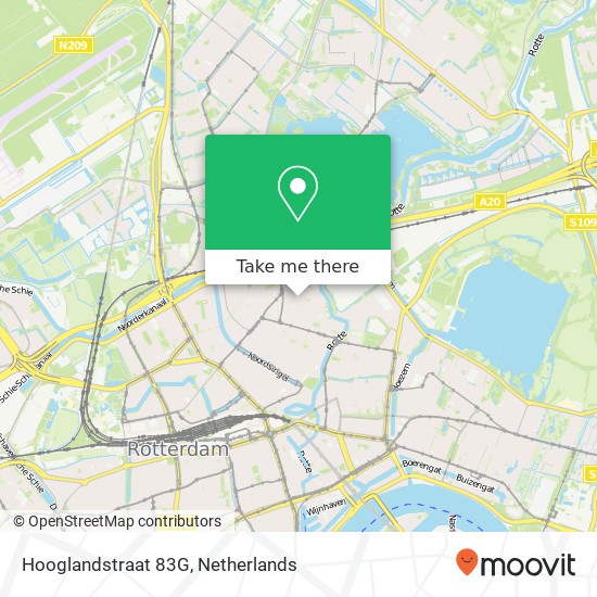 Hooglandstraat 83G kaart