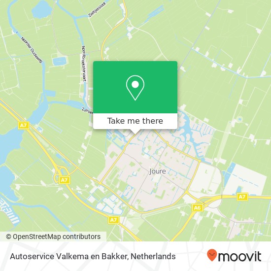 Autoservice Valkema en Bakker, Tolhuswei 10A kaart