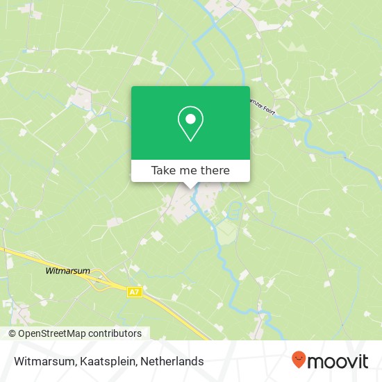 Witmarsum, Kaatsplein kaart