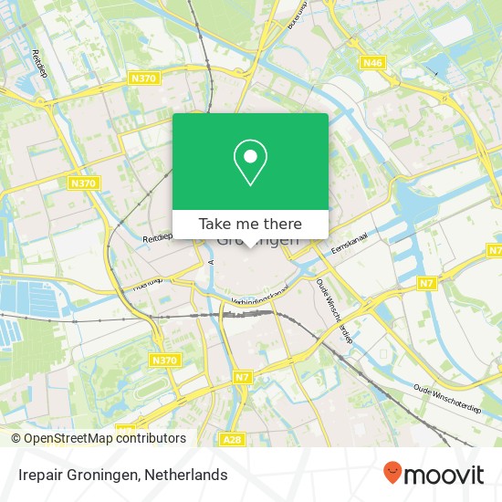 Irepair Groningen, Herestraat 5 kaart