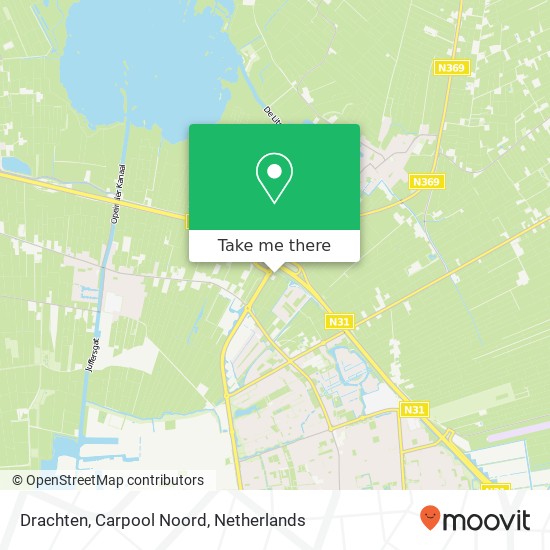 Drachten, Carpool Noord kaart