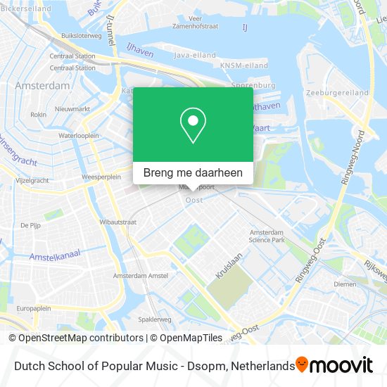 Dutch School of Popular Music - Dsopm kaart