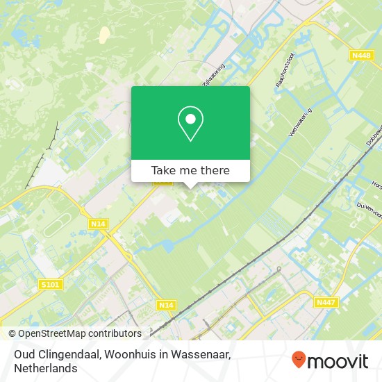 Oud Clingendaal, Woonhuis in Wassenaar kaart