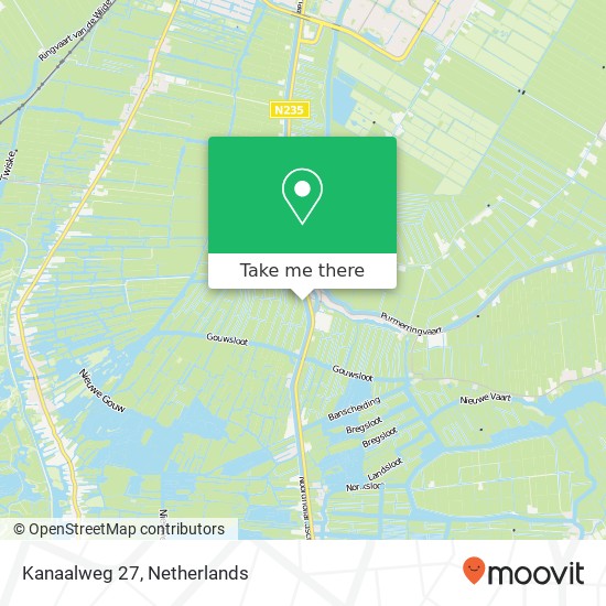 Kanaalweg 27, 1121 DR Landsmeer kaart