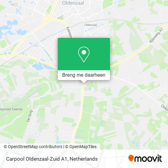 Carpool Oldenzaal-Zuid A1 kaart