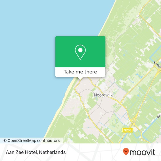 Aan Zee Hotel, Parallel Boulevard 206 kaart