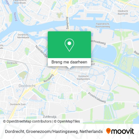 Dordrecht, Groenezoom / Hastingsweg kaart