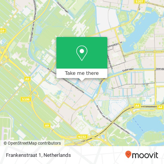 Frankenstraat 1, 1060 SE Amsterdam kaart