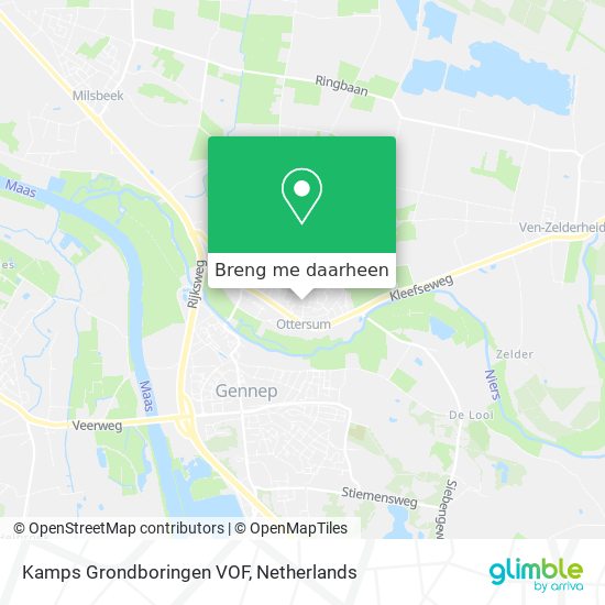 Kamps Grondboringen VOF kaart