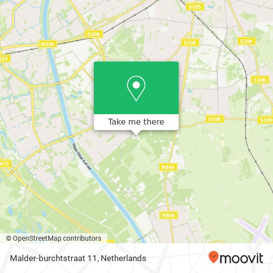 Malder-burchtstraat 11, Malder-burchtstraat 11, 6535 ND Nijmegen, Nederland kaart
