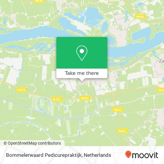 Bommelerwaard Pedicurepraktijk, Nieuwstraat 18 kaart