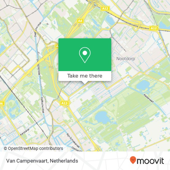 Van Campenvaart, 2497 Den Haag kaart