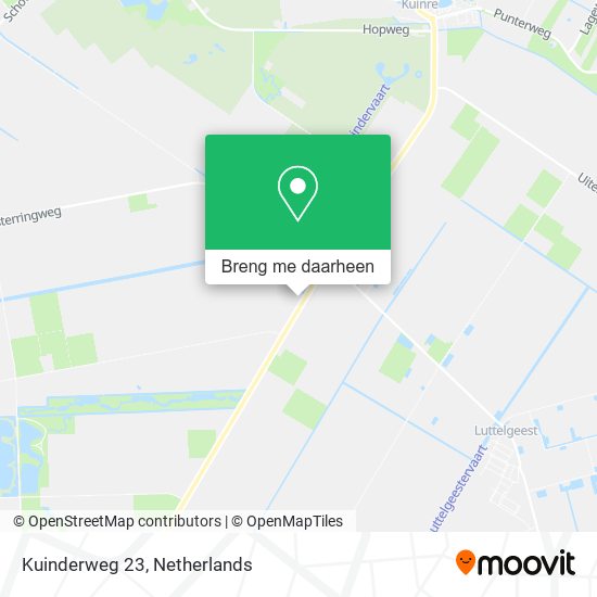 Kuinderweg 23 kaart