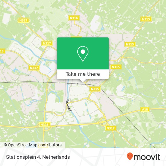 Stationsplein 4, Stationsplein 4, 7005 AK Doetinchem, Nederland kaart