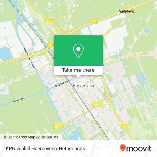 KPN winkel Heerenveen, Dracht 19 kaart