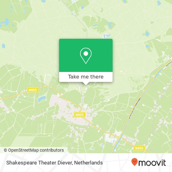 Shakespeare Theater Diever kaart