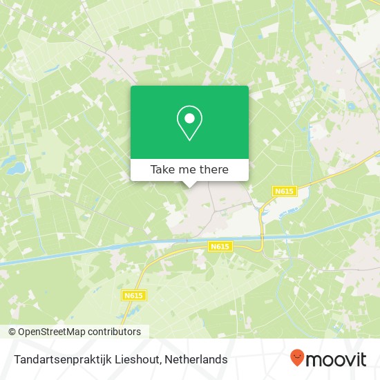 Tandartsenpraktijk Lieshout, Vogelenzang 22 kaart