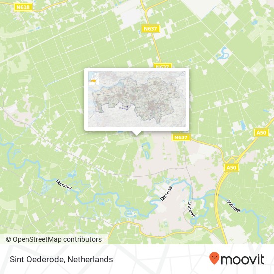 Sint Oederode, Nieuwstraat kaart