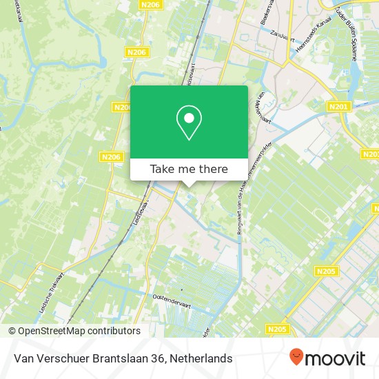 Van Verschuer Brantslaan 36, Van Verschuer Brantslaan 36, 2121 Bennebroek, Nederland kaart