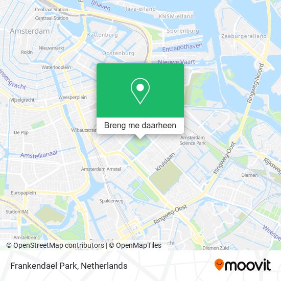 Frankendael Park kaart