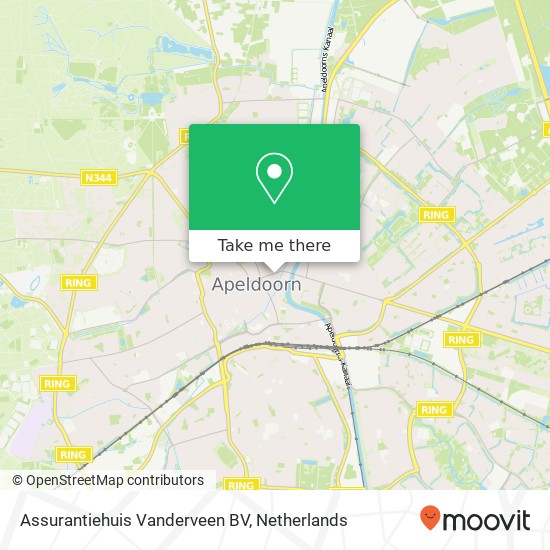 Assurantiehuis Vanderveen BV, Deventerstraat 36 kaart