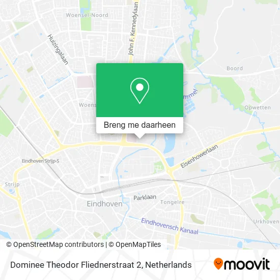 Dominee Theodor Fliednerstraat 2 kaart