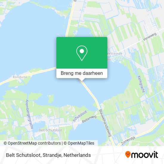 Belt Schutsloot, Strandje kaart