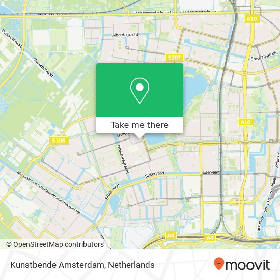 Kunstbende Amsterdam kaart