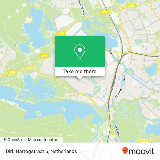 Dirk Hartogstraat 6, 5223 VW 's-Hertogenbosch kaart