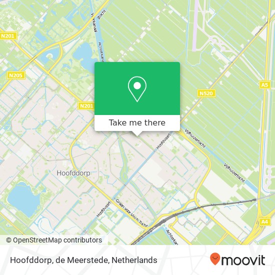 Hoofddorp, de Meerstede kaart