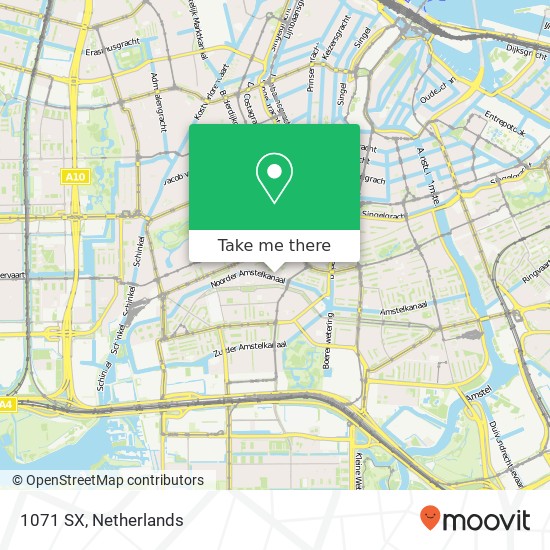 1071 SX, 1071 SX Amsterdam, Nederland kaart