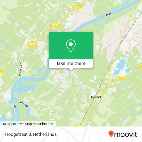 Hoogstraat 3, Hoogstraat 3, 5954 AA Beesel, Nederland kaart