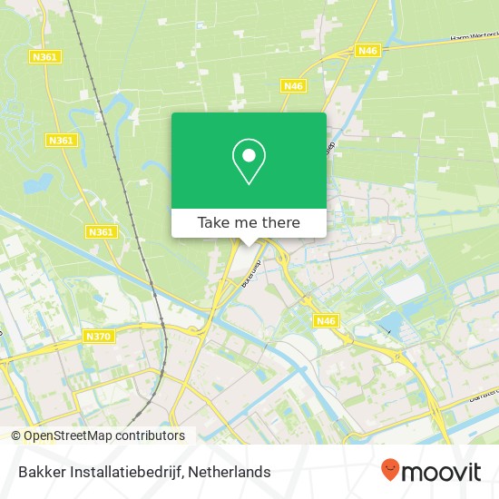 Bakker Installatiebedrijf, Lamsoor 21 kaart