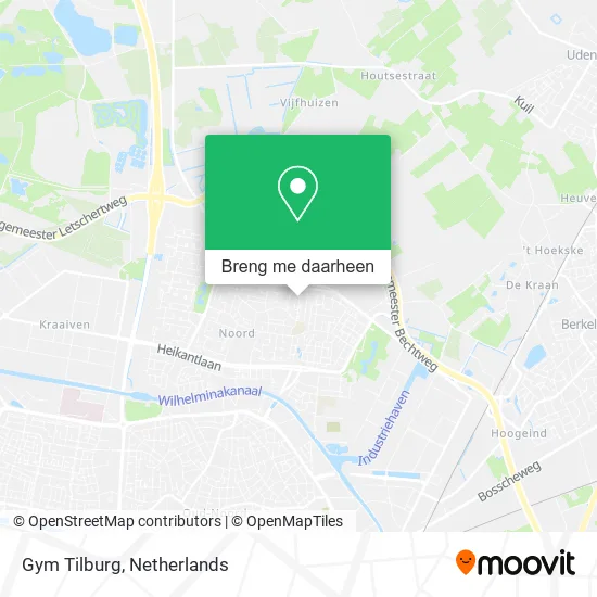 Gym Tilburg kaart