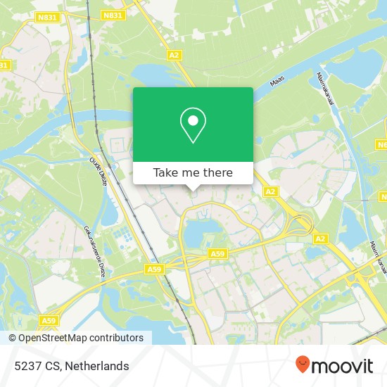 5237 CS, 5237 CS 's-Hertogenbosch, Nederland kaart